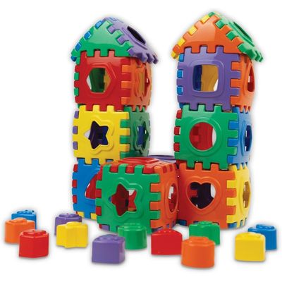 Brinquedo Educativo Blocos Divertidos 52 Peças - GGB