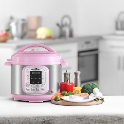 Panela de Pressão Rosa Britânia 5L Digital 11 Funções BPPE05 220V