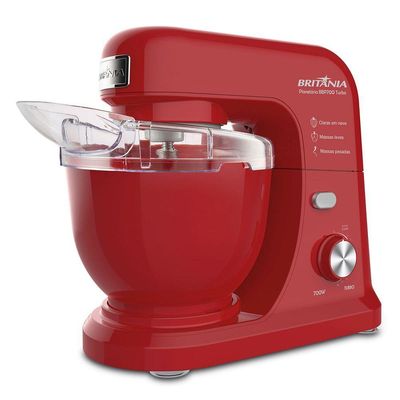 Batedeira Planetária Britânia BBP700V Turbo Vermelho 4L 110V