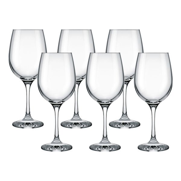Jogo de Taças para Vinho Nadir Barone 490ml 6 Peças
