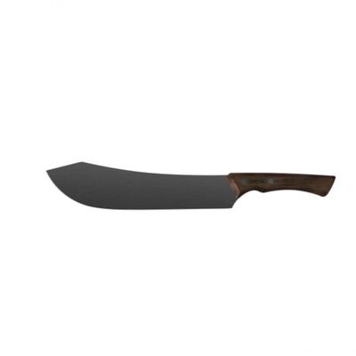 Faca Para Carne Tramontina Black 10 Com Cabo De Madeira Natural