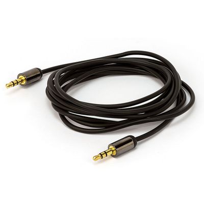 Cabo P2 Para P2 Estereo Com Capa Metálica Cirilo Cabos - 30 cm