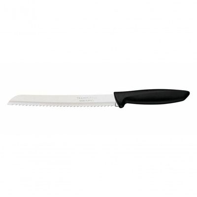 Faca Para Pão Tramontina Plenus 8" Inox Polipropileno Preto
