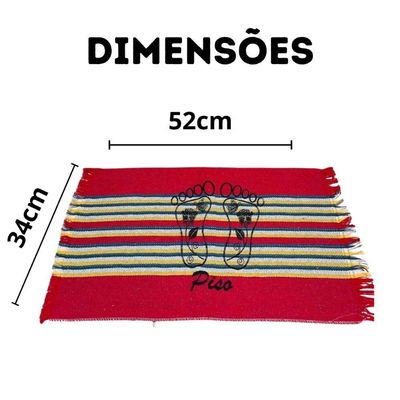 Kit 10 Tapete Simples Piso Banheiro Atoalhado Capacho Estampado Entrada De Casa Em Promoção
