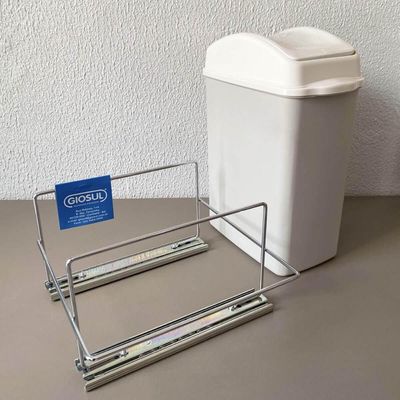 Kit Gaveta Aramada Fruteira 28x31cm Lixeira Deslizante Cozin