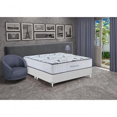 Cama Box E Colchão Highfoam – Super King (193x203) - Ortobom