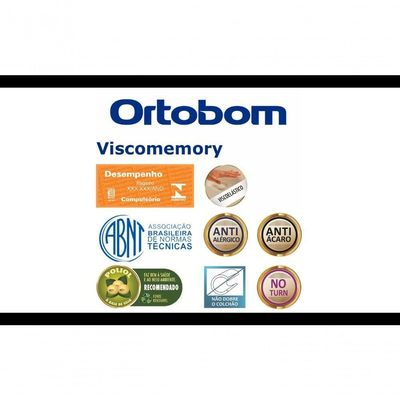 Cama Box E Colchão Viscomemory – Super King (193x203) – Ortobom