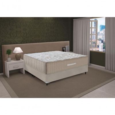 Cama Box E Colchão Viscomemory – Super King (193x203) – Ortobom