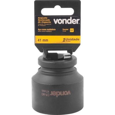 Soquete Sextavado De Impacto Enc 3-4" 41mm Aço Cromo Vonder
