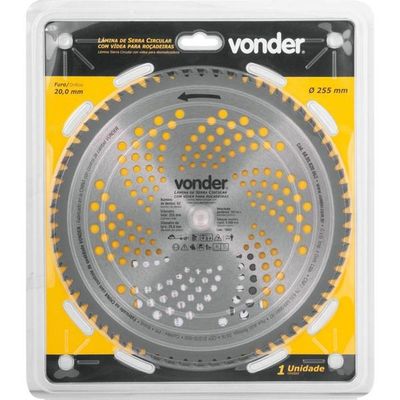 Lâmina Circular Para Roçadeira Com Videa 255x20,0x62 Vonder