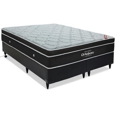 Cama Box E Colchão Elegant Superpocket – Super King(193x203) - Ortobom