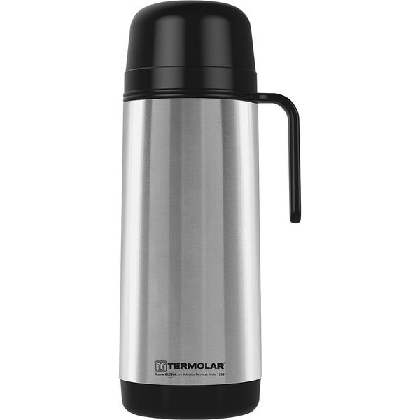 Garrafa Térmica de Rosca 1L Termolar Lúmina Inox Prata