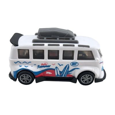 Mini Carrinho Pull Back Garagem S.A. Turbo Aventura - Branco Hello Summer