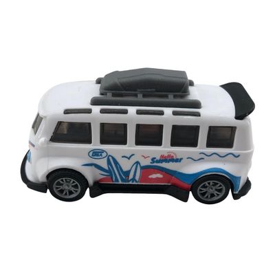 Mini Carrinho Pull Back Garagem S.A. Turbo Aventura - Branco Hello Summer