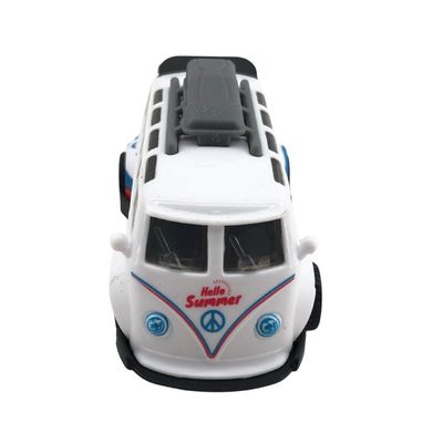 Mini Carrinho Pull Back Garagem S.A. Turbo Aventura - Branco Hello Summer