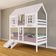 Beliche Casinha Bela Kit Escada/escorregador - Madeira Maciça Branco/rosa Housin