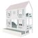 Treliche Casinha Bela Com Coração 4 Janelas Venezianas - Madeira Maciça Branco/rosa/verde Housin
