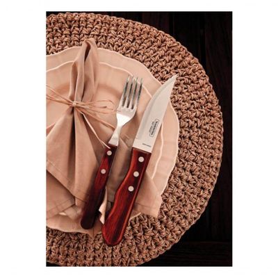 Faca Jumbo Em Inox Tramontina 5 Cabo Vermelho Polywood