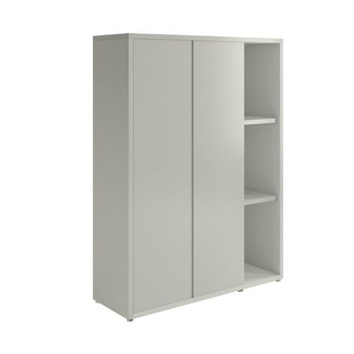 Estante Livreiro Alta Com 9 Prateleiras E 2 Portas Tundra - Fendi