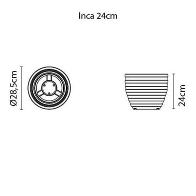 Vaso Tramontina Inca Granito Areia 24cm