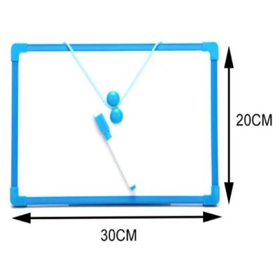 Lousa Quadro Branco Magnetico Completa Caneta Apagador 30x20cm Porta Recados Anotacoes Casa