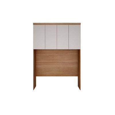 Módulo De Quarto Casal Armário Ponte Aéreo -queen 167cm Rizon-linea C- 4 Portas Cumaru-fendi 25 - Novo Horizonte