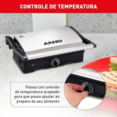 Grill Arno Dual Gnox Inox 110V