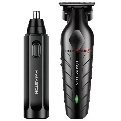 Cortador de Cabelo Sem Fio USB H Maston LFJ05 + Aparador de Pelos do Nariz