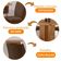 Mesa Olimpia 90 Mdf Canto Copo E Com 4 Cadeiras Athenas Veludo Marrom Naturalle