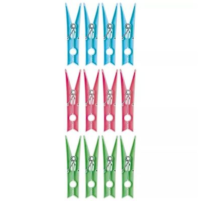 Prendedor Plástico Maxi 12 Peças - 6062 - Mor Prendedor Plastico Maxi 12pc Mor 6062 Met.mor