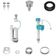 Kit Universal Duplo Acionamento Para Caixa Acoplada - 1100.si.60.01 - Deca Kit Univ.duplo Acionamento P-cx Acoplada