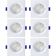 Kit 6 Spot De Led Embutir Slim Mr16 Quadrado 6w Bivolt 4100k Neutro