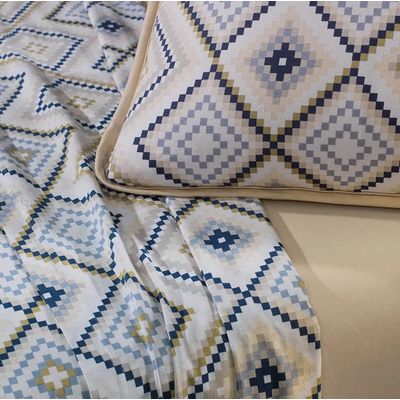 Jogo Cama Solteiro 3 Pcs Malha Algodão Fio Pent. Altenburg Branco