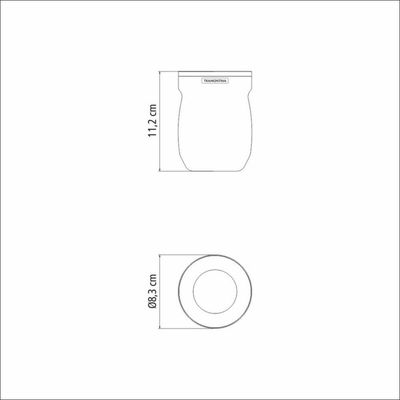 Cuia Térmica Tramontina Em Aço Inox 240ml