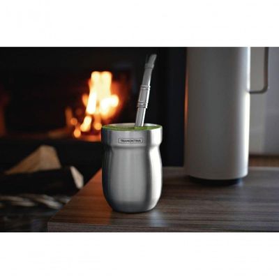 Cuia Térmica Tramontina Em Aço Inox 240ml