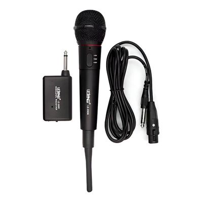 Microfone Sem Fio Wireless Com Receptor Karaokê Reunião