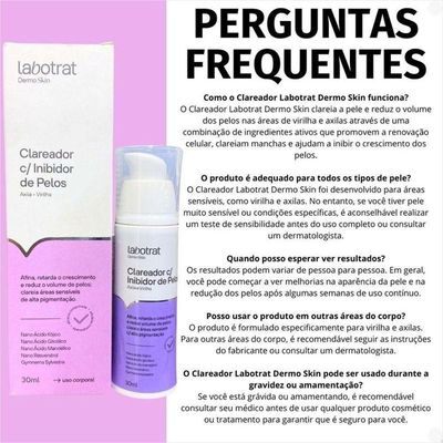 Labotrat Dermo Skin Clareador De Axila E Virilha Com Onibidor De Pelos 30ml