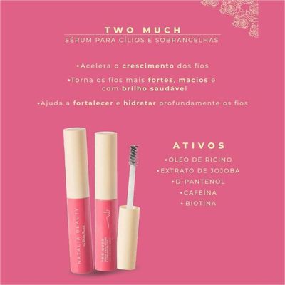 Ruby Rose Serum Para Cílios E Sobrancelhas Two Much Hbm1009 4ml