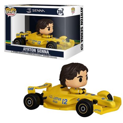 Kit Boneco Funko Pop! Ayrton Senna McLaren + Lotus