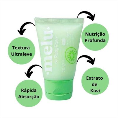 Ruby Rose Gel Creme Facial Antioxidante Kiwi Melu Rr5600 40g