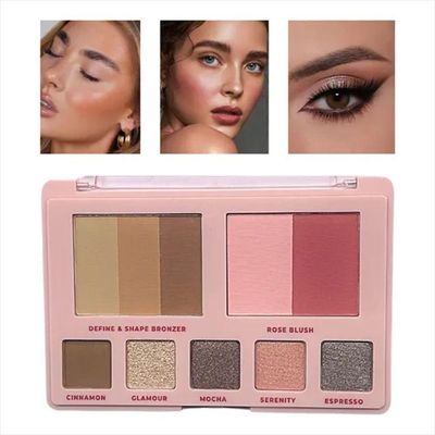Ruby Rose Paleta De Bronzer Blush E Sombra All In One 21,85g