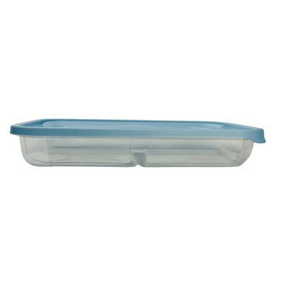 Pote Porta Frios Com Divisórias Linha Mais 1,4l Plasvale Azul