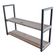 Combo 2 Estantes De Teto Preta 80X50X20 Em Metal Para Home