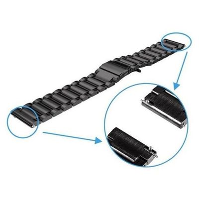 Pulseira Para Smartwatch 20Mm 3 Elos Relogio Smartband Inox