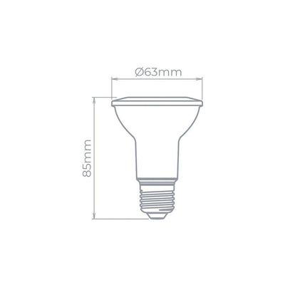 Lâmpada Led Stella Par 20 Evo 5,5w E27 Alto Irc 95 Bivolt 2700k - Luz Amarela