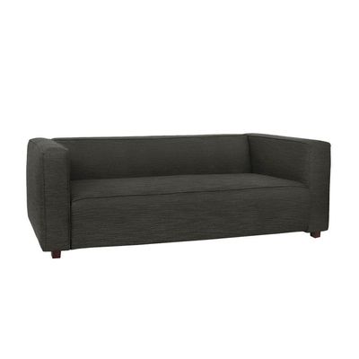 Sofá Namoradeira Amsterdam 1,40m Veludo Preto - Inova Decorações
