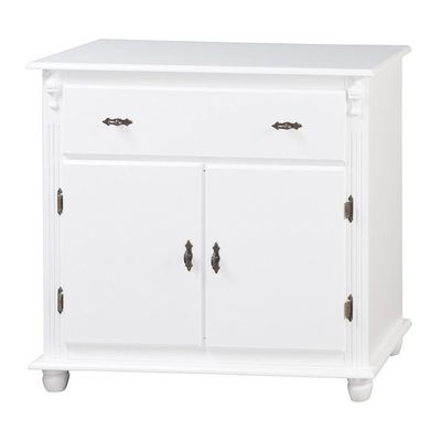 Balcão Antique Com 2 Portas e 1 Gaveta Branca