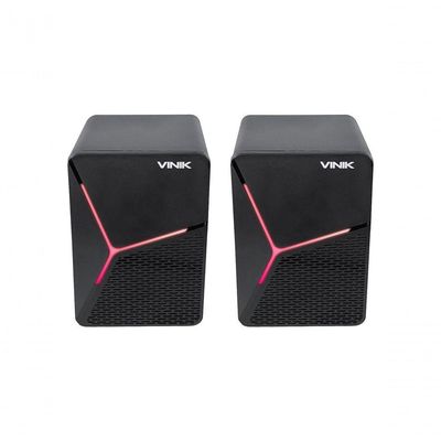 Caixa De Som Gamer Vinik Star 6w 2.0 Led Rainbow - Vspkg6wst