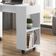 Escrivaninha Para Computador Office Com Nicho Alessa M2 - Mdf Com Espaços De Armazenamento Branco - Lukaliam Móveis