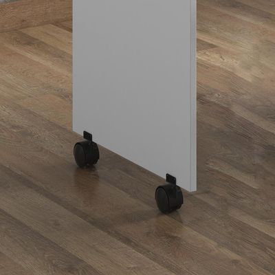 Escrivaninha Para Computador Office Com Nicho Alessa M2 - Mdf Com Espaços De Armazenamento Branco - Lukaliam Móveis